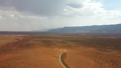 Empty-Road-In-The-Midst-Of-Barren-Land-At-Daytime