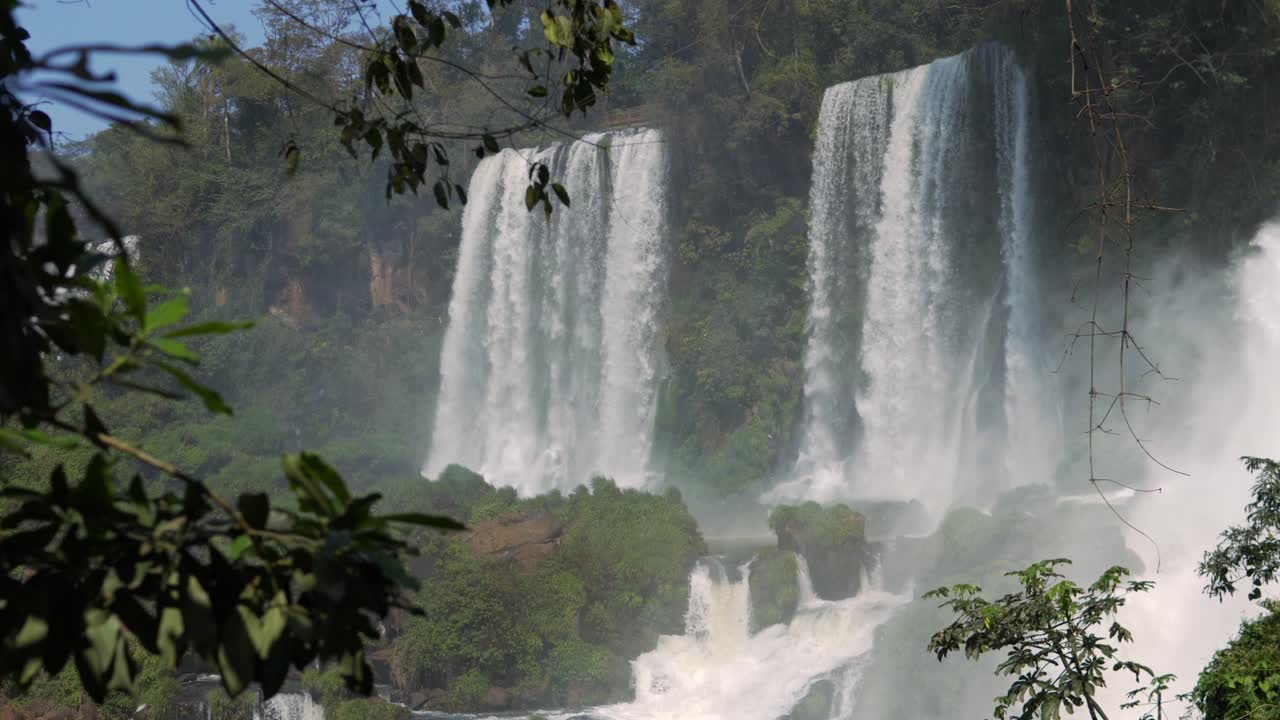 Argentina Iguazu falls waterfall mist nature wonder South America water cascade