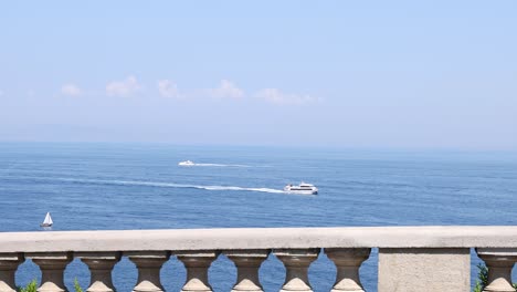 boats moving across the sea in sorrento