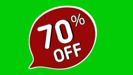 discount 70% off percent stickers animation motion graphics