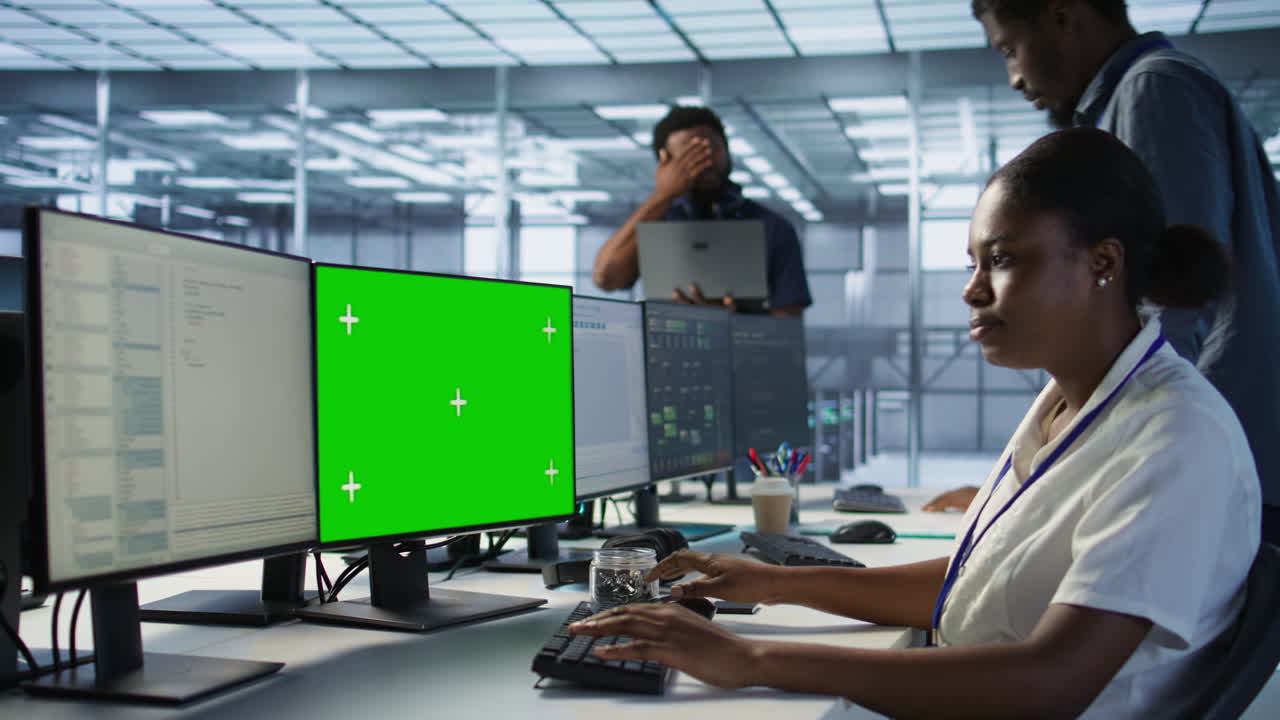 Diverse IT Team in a Data Center