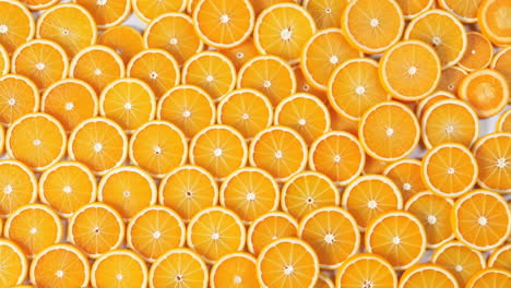 a beautiful pattern of orange slices