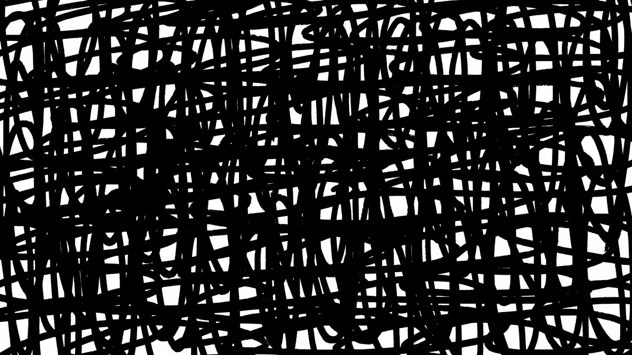 Abstract Black and White Scribble Pattern Background