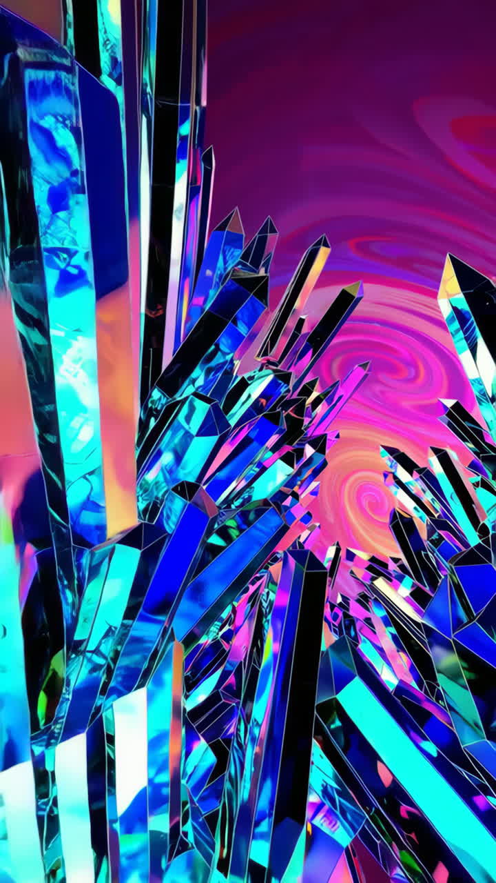 Holographic Crystals and Swirling Psychedelic Background