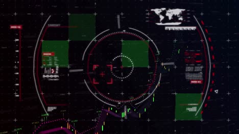 scope scanning against black background
