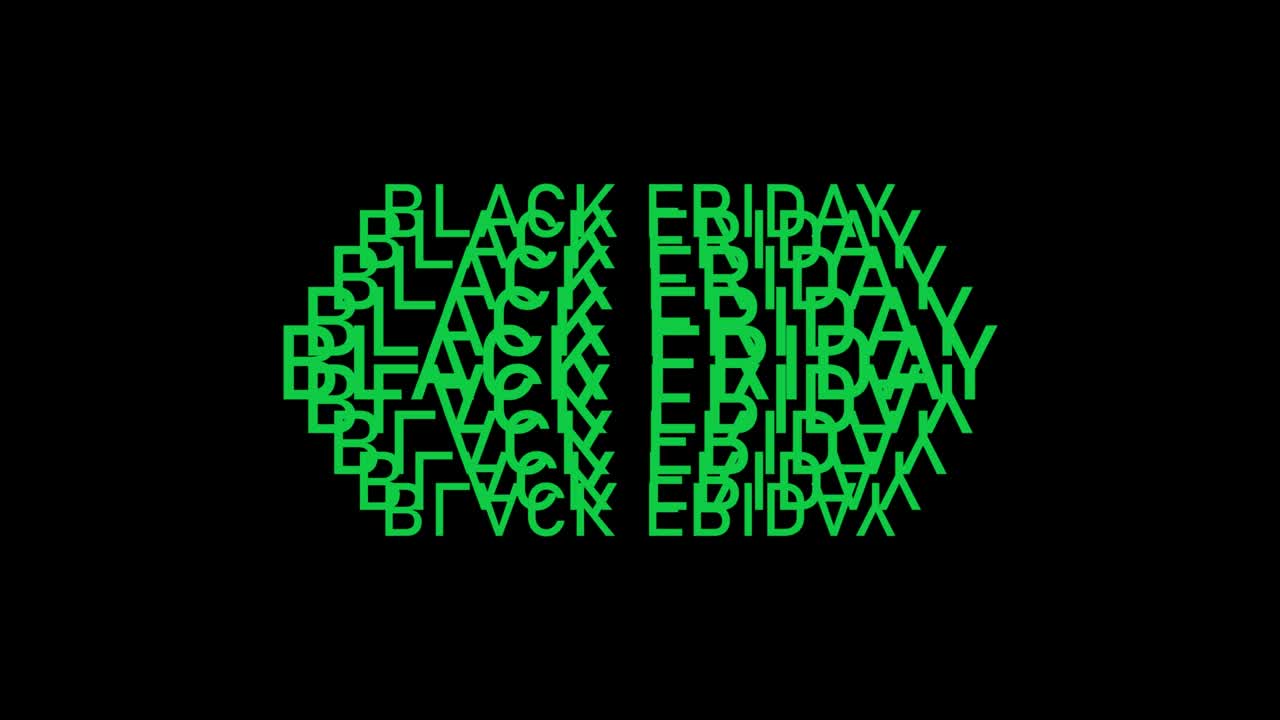 검은 금요일 - 검은 금요일 텍스트가 깊은 배경을 만들기 위해 뒤로 돌아옵니다. 검은 금요일 글 애니메이션 - 검은 금요일에 판매 배너 - 검은 월요일 배경 패턴 루프 - 검은 토요일 텍스트 모션 배경 - 검은 배경