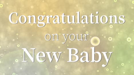 congratulations on your new baby message text animation motion graphics