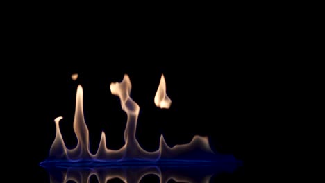 abstract flame patterns on black background