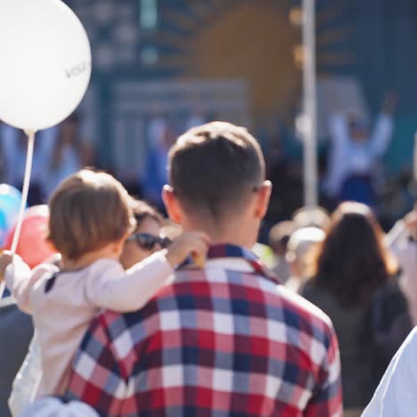 city festival on street