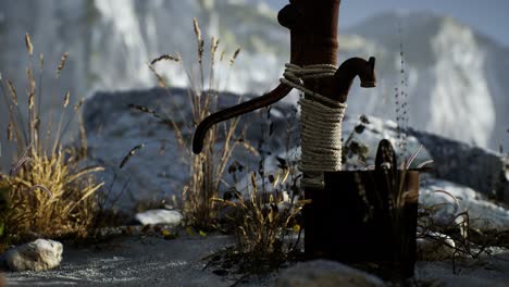 retro-rust-hand-water-pump