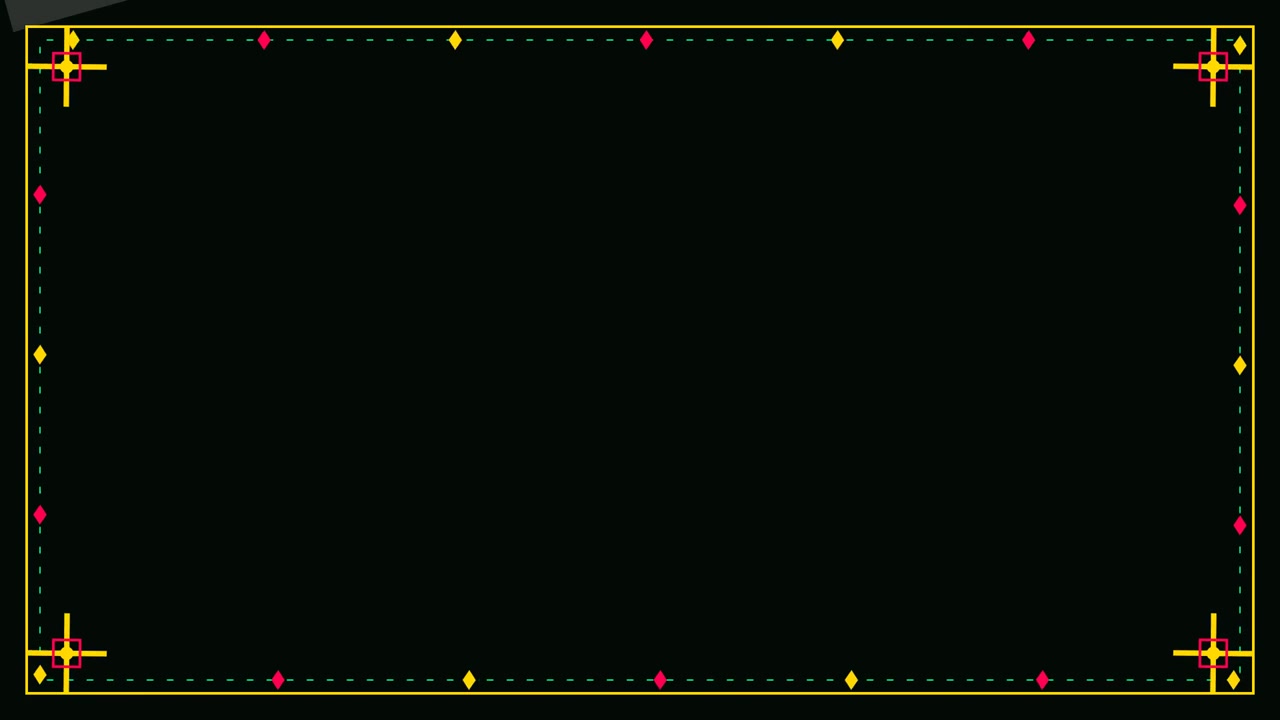Animated Decorative Frame with Geometric Patterns