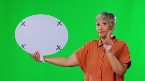 Speech-bubble,-green-screen