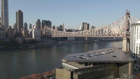 ed koch queensboro bridge against manhattan skyline, new york city