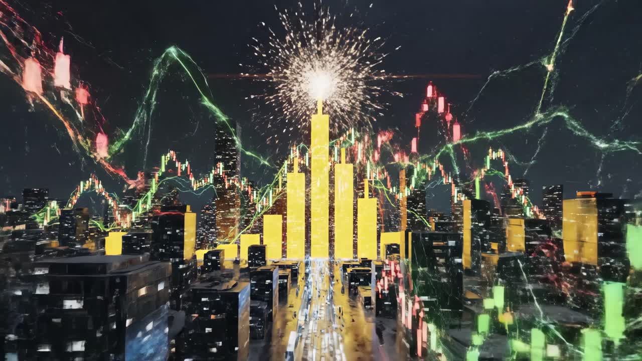 Stock Market and Cityscape Visuals