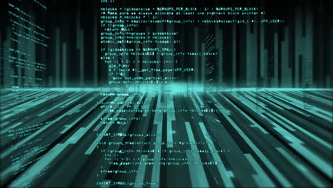 animation of data processing on interface