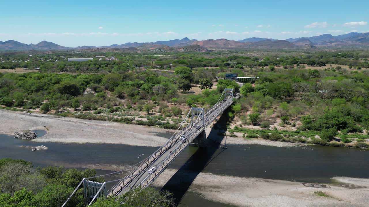 Panoramic aerial view of Choluteca, Honduras, agricultural area under development