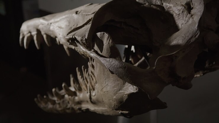 Chrysocetus Fouadasii skeleton - aquatic dinosaur fossil skull
