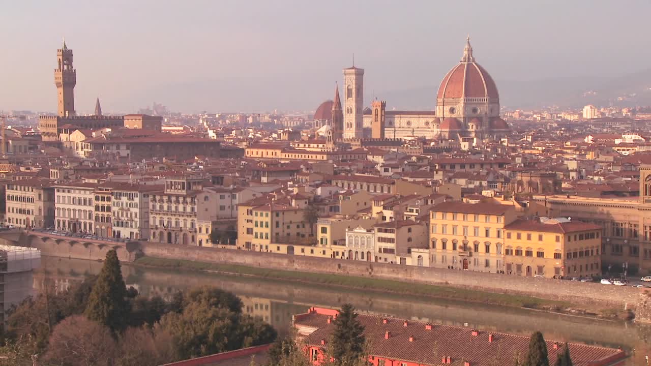 피렌체 이탈리아 3의 아름다운 설정 샷