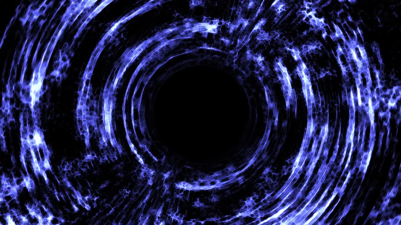 vuelo dentro de un túnel azul de starsfield a la velocidad de la luz en bucle