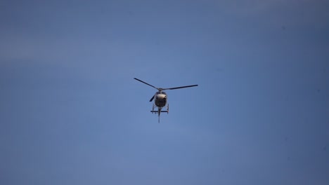 helicopter hovering over news scene