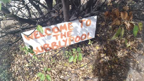 bienvenido a la piscina burbujeante en la isla jost van dyke en las islas vírgenes británicas