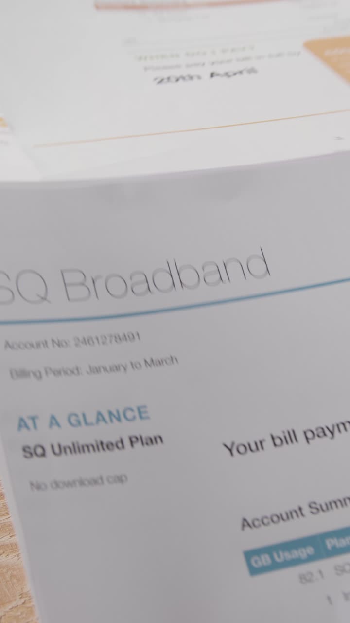 Vertical Video Overdue US Bills For Energy, Mortgage And Broadband