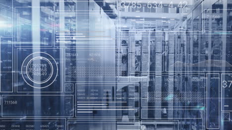 animation of data processing over computer servers