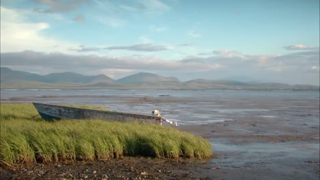 Kleines-Boot-An-Land-In-Alaska