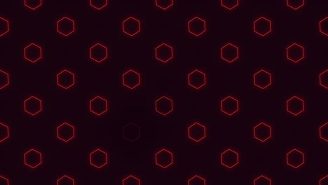 patrón cuadrado hexagonal rojo brillante