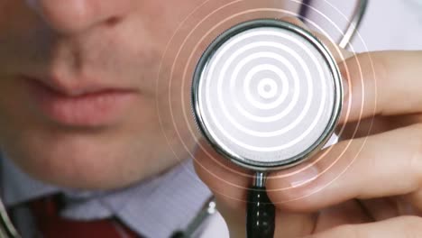 doctor listening to a stethoscope