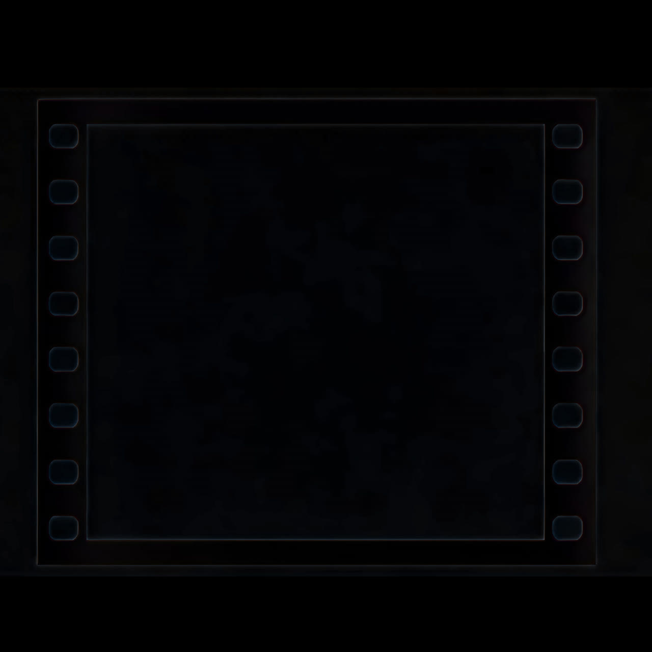 Vintage filmstrip frame design animation isolated asset, transparent 4K video, alpha channel, ProRes