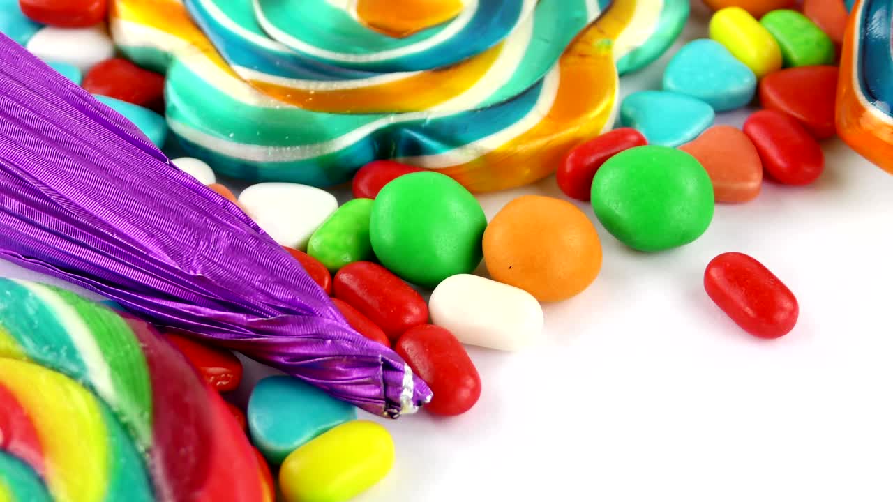 caramelo dulce gelatina y delicioso postre de azúcar