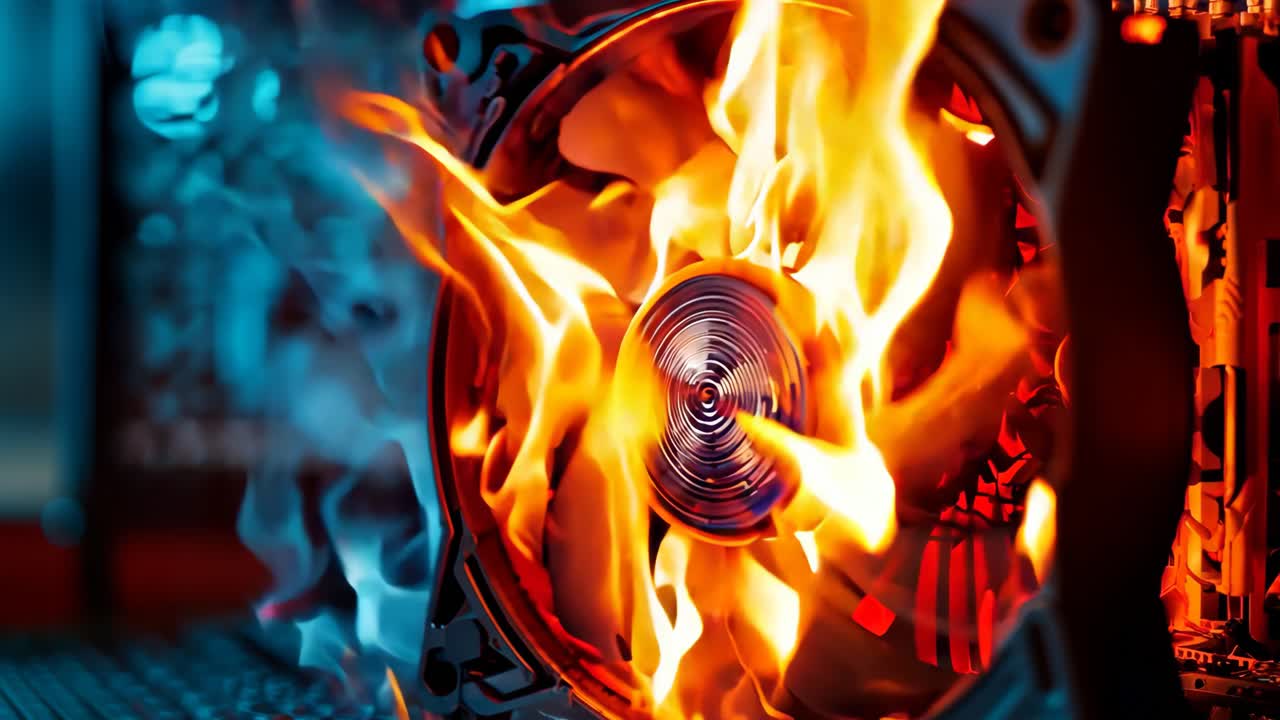 компьютерный чемодан с вентилятором в середине