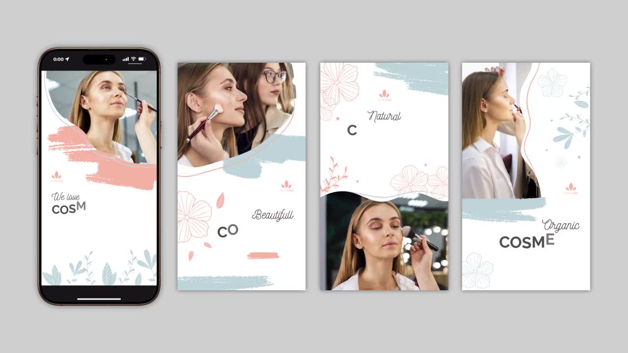Storie di Instagram sui prodotti cosmetici