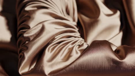 close-up view of a luxurious bronze fabric