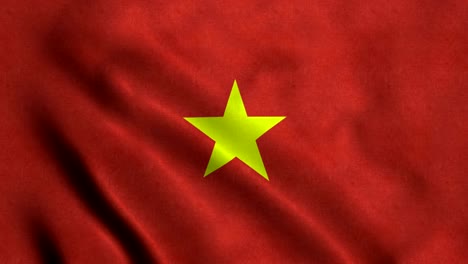 bandera de vietnam con un bucle sin costuras de 4k