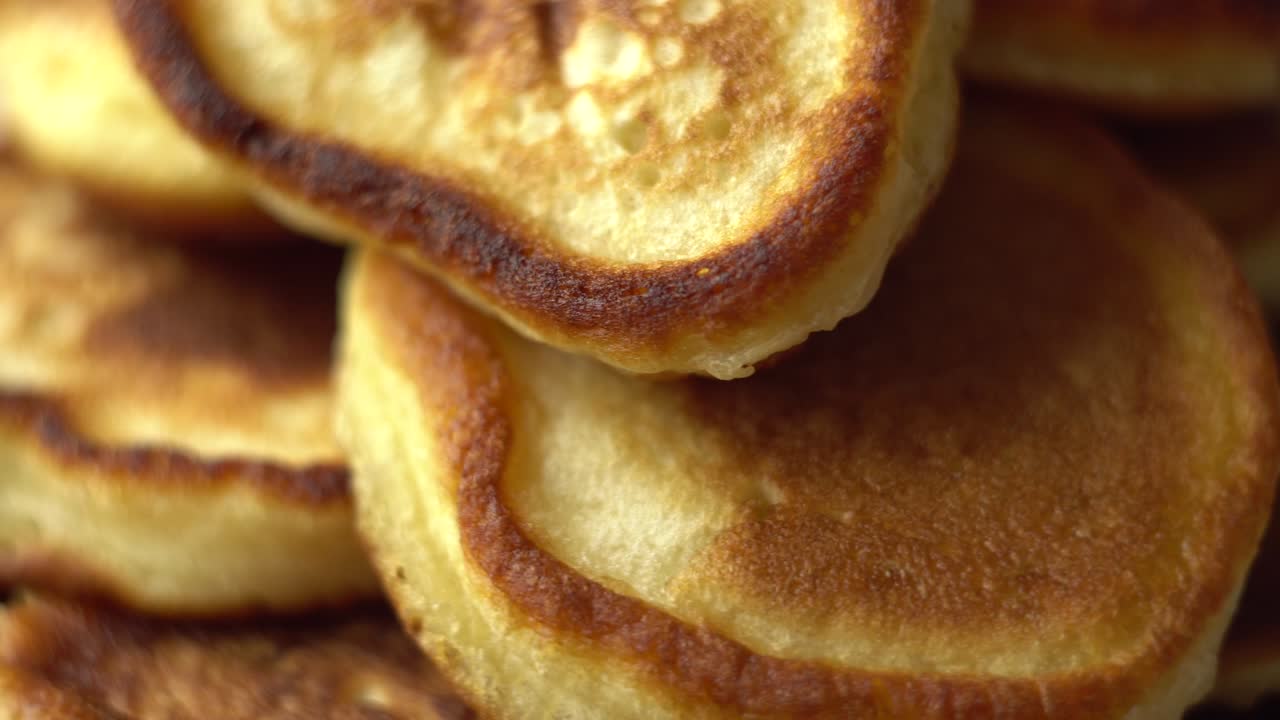 primer plano de las panqueques