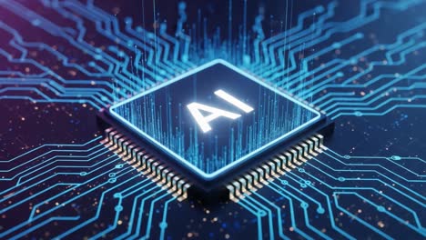 a high-tech glimpse into the future: exploring the convergence of artificial intelligence and advanced circuitry in a digital landscape