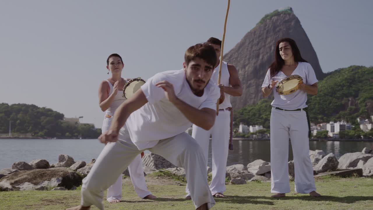Capoeira Group Performing Outdoors in Rio de Janeiro
