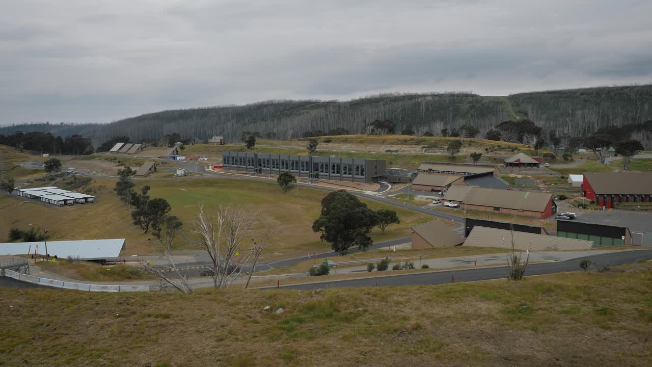 View of the township from Cabramurra lookout in the Snowy Mountains region of New South Wales.