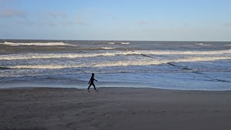 stormy weather on the baltic sea, poland