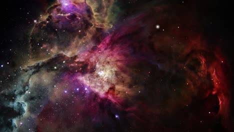 growing nebula in cosmic space