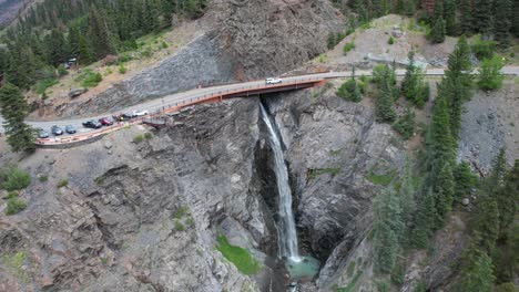 bear creek falls, ouray colorado usa