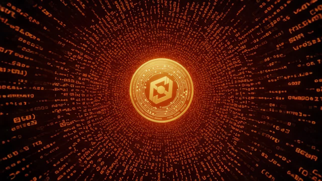 A Digital Convergence: Exploring the Depths of Cryptocurrency and Blockchain Technology Through a Mesmerizing Visual Journey in Binary Code and Digital Currency