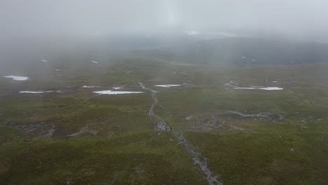 misty early morning in the mountains