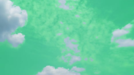 green screen of moving white clouds with 4k resolution.