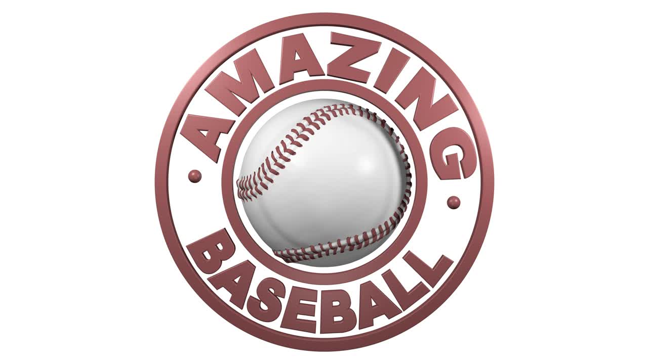 increíble diseño circular de béisbol