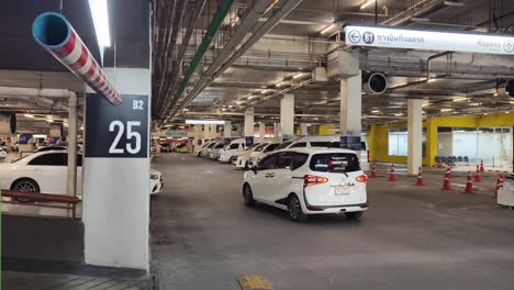 underground parking garage interior