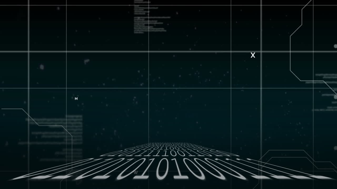 Data processing on green background