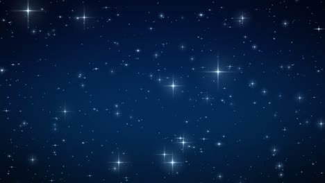 星空の光 自然の背景のループアニメーション 輝くフレイヤーの美しい夜 魔法の星空のコンセプト